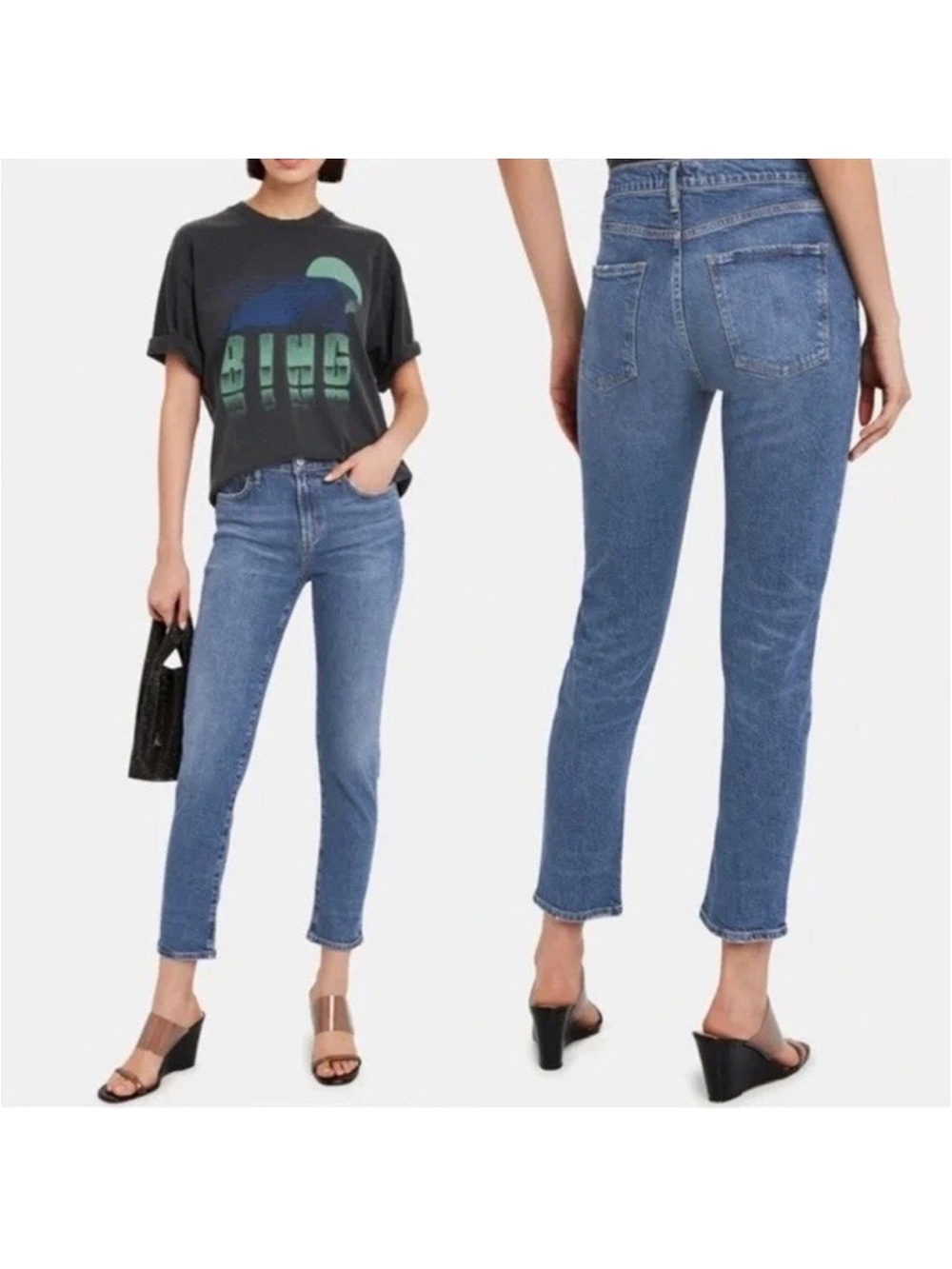 Agolde Toni Mid Rise Straight Leg Jean 25